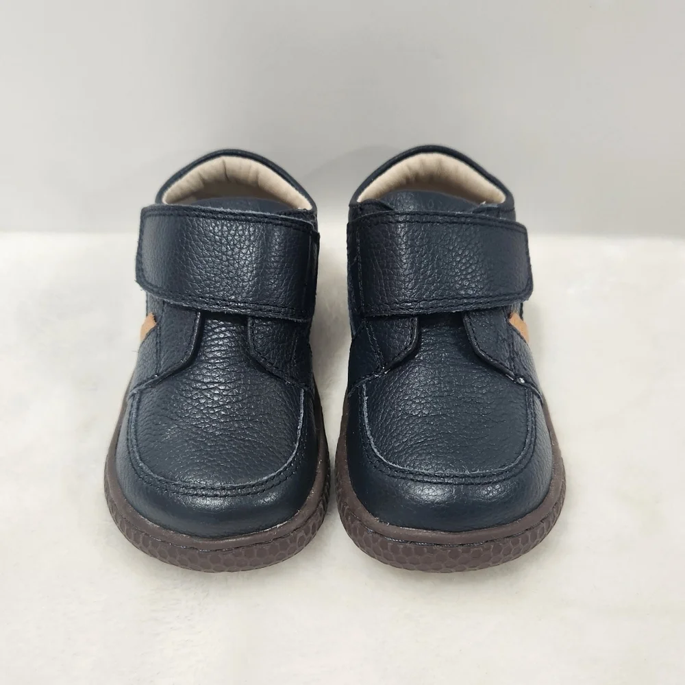 Livia & Luca Maverick Navy Blue Leather Boot Shoe Size 6M
